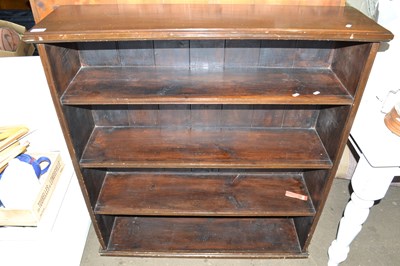 Lot 844 - 20th Century hardwood bookcase cabinet