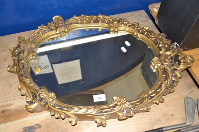 Lot 930 - Plasterwork framed wall mirror