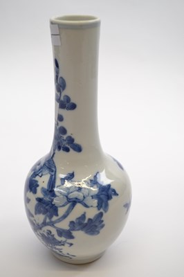 Lot 302 - Chinese porcelain vase painted with a blue and...