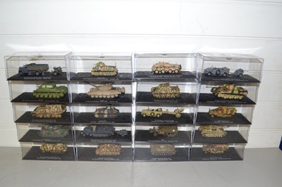 Lot 32 - Collection of boxed toy military vehicles, tanks