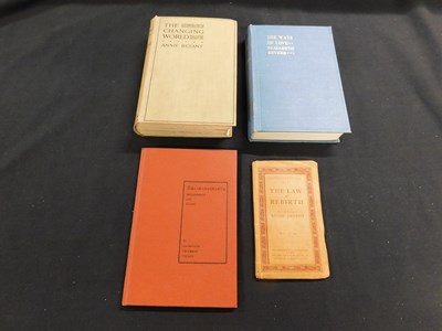 Lot 269 - ANNIE BESANT: 2 Titles: THE CHANGING WORLD AND...