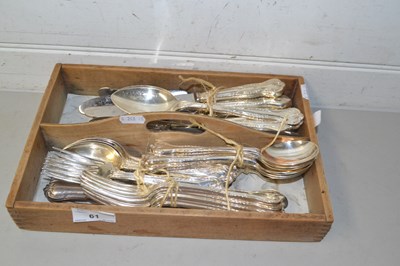 Lot 61 - Quantity of various silver plated cutlery