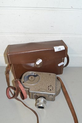 Lot 75 - Vintage GIC movie camera with leather case