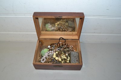 Lot 97 - Box of various assorted costume jewellery