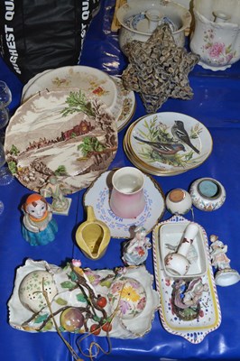 Lot 110 - Mixed Lot: Various decorated plates, floral...
