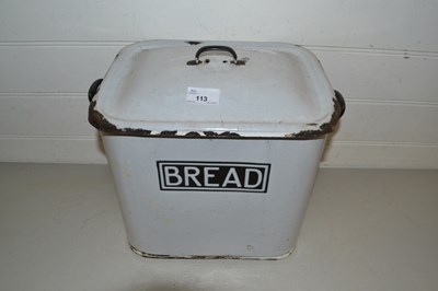 Lot 113 - Enamel bread bin