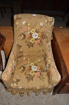 Lot 234 - Early 20th Century floral upholstered armchair