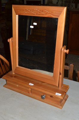 Lot 281 - Pine framed dressing table mirror