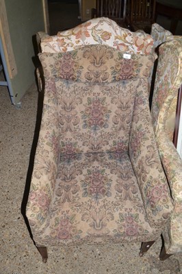 Lot 289 - Early 20th Century floral upholstered armchair