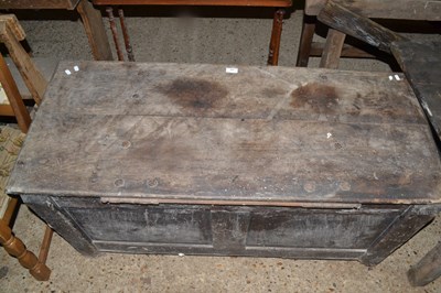 Lot 299 - 18th Century and later oak coffer (a/f)