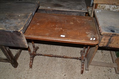 Lot 306 - Late Victorian side table on turned frame