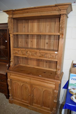 Lot 318 - 20th Century pine dresser or side cabinet with...