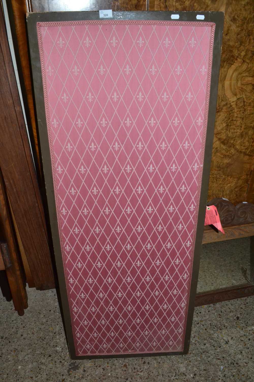 Lot 320 - Pink upholstered by-fold dressing screen