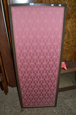 Lot 320 - Pink upholstered by-fold dressing screen