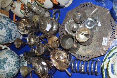 Lot 143 - Large mixed lot to include silver plated tea...