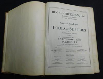Lot 303 - BUCK AND HICKMAN: GENERAL CATALOGUE OF TOOLS...