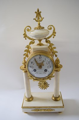 Lot 394 - Mantel clock in French Empire style with...