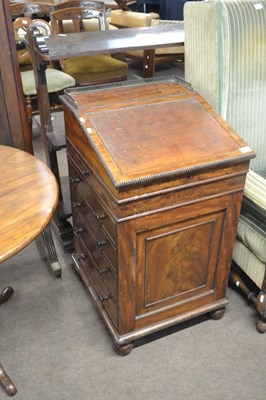 Lot 561 - Late Georgian mahogany Davenport desk with...