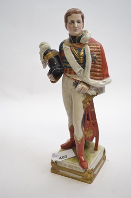 Lot 480 - Continental porcelain figure of the Duc de...