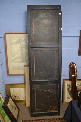 Lot 602 - A Victorian studded leather four fold screen...