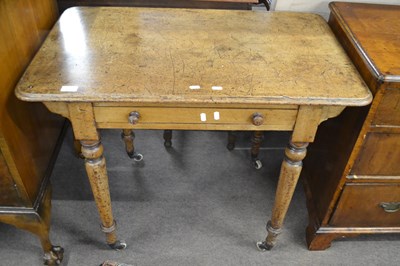 Lot 623 - Victorian faded mahogany single drawer side...