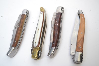 Lot 493 - Four Laguiole pen knives