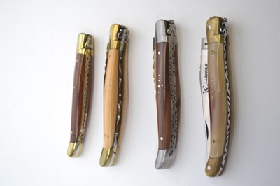 Lot 499 - Four Laguiole pen knives