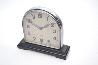 Lot 503 - Swiss Art Deco eight day mantel clock in...