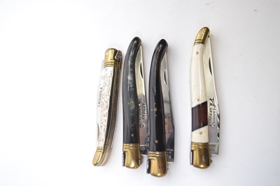 Lot 505 - Four Laguiole  pen knives