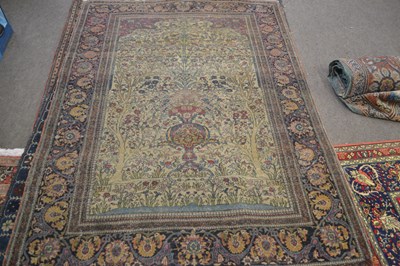 Lot 653 - Antique Persian wool rug with tree of life...