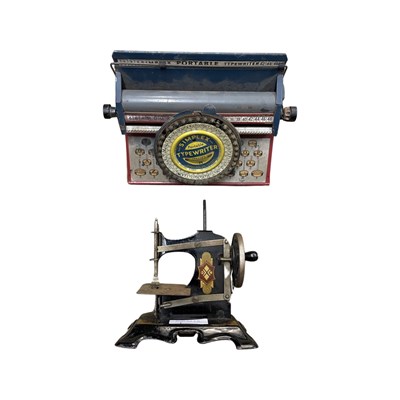 Lot 233 - A vintage Simplex portable typewriter and an...