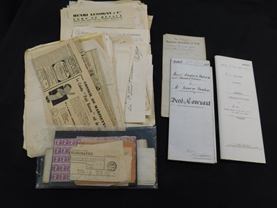 Lot 465 - Packet of assorted ephemera mainly 20th...