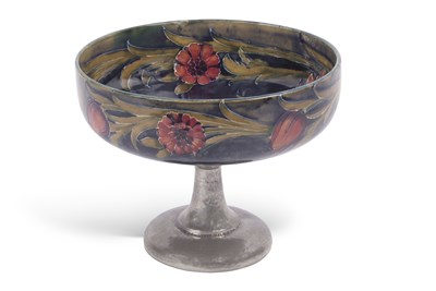 Lot 45 - Moorcroft Tudric Tazza  decorated with the Spanish Pattern