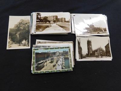 Lot 422 - A carton circa 200 picture postcards including...