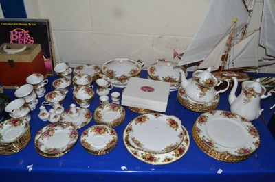 Lot 13 - Quantity of Royal Albert Old Country Rose tea...