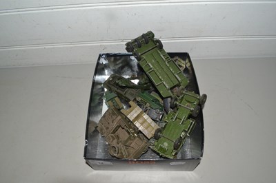 Lot 14 - A collection of toy military vehicles to...