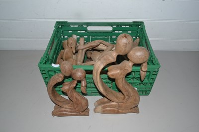 Lot 21 - Mixed Lot: Various contemporary hardwood figures