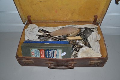 Lot 23 - Leather case of various assorted cutlery