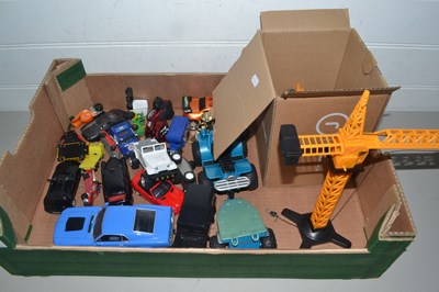 Lot 24 - Box of various assorted toy vehicles