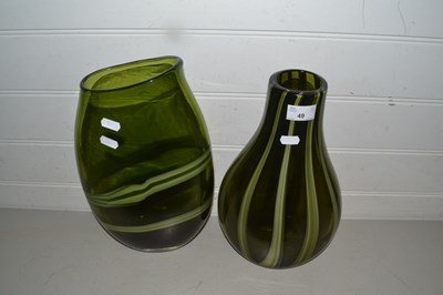 Lot 49 - Two 20th Century Art Glass vases