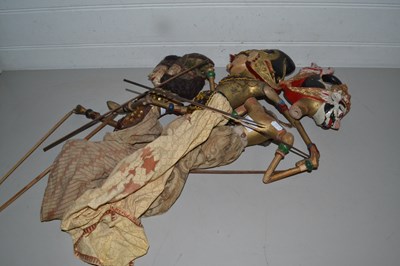 Lot 53 - Three Asian painted wooden puppets