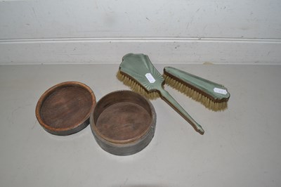 Lot 60 - Mixed Lot: Pewter mounted dressing table box...