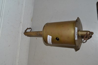 Lot 64 - A vintage brass clockwork spitjack