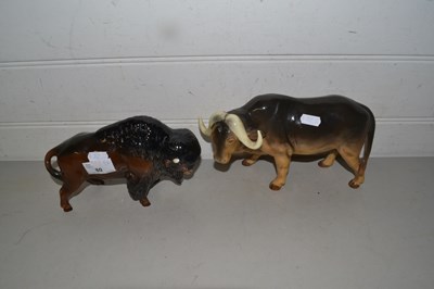 Lot 80 - Mixed Lot: Sylvac model water buffalo and a...