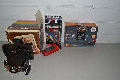 Lot 83 - Mixed Lot: Boxed cordless telephone, Polaroid...