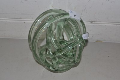 Lot 87 - Abstract clear glass sculpture