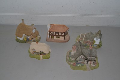 Lot 91 - Collection of four Lilliput Lane model buildings