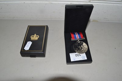 Lot 122 - WWII service medal and defence medal, both...