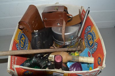 Lot 144 - One box of various assorted house clearance...