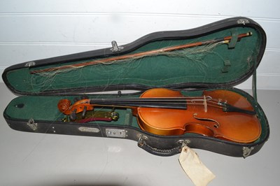 Lot 157 - Cased Chinese violin